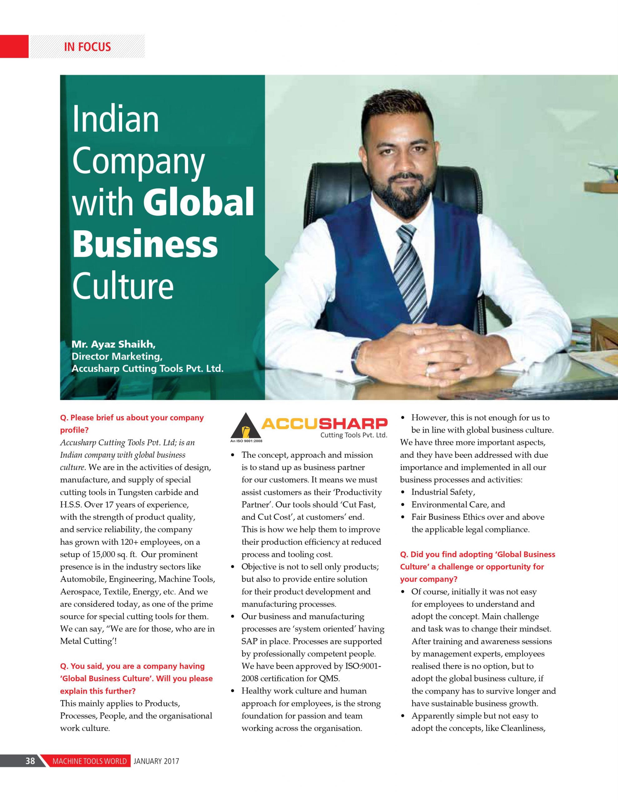 Indian Co with Global Business Culture